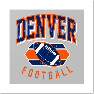 Vintage Denver Football Posters and Art